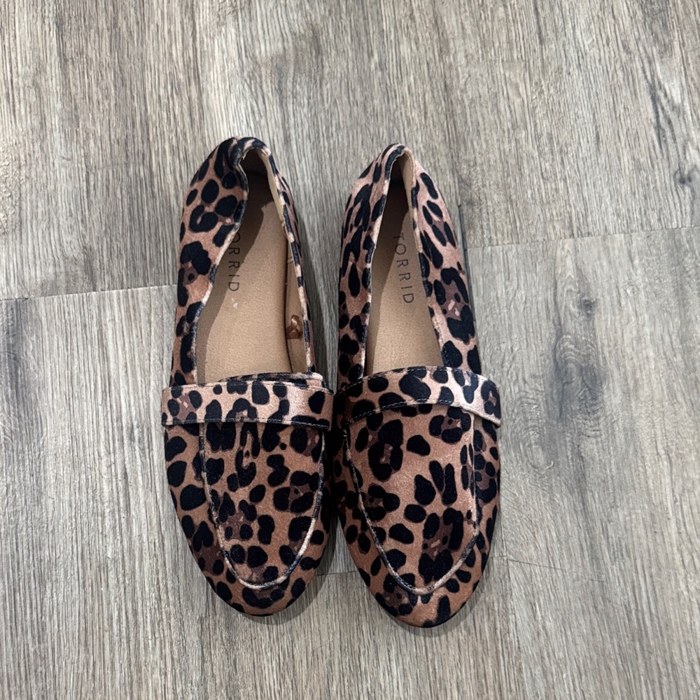 Torrid Brown Leopard Print Loafers